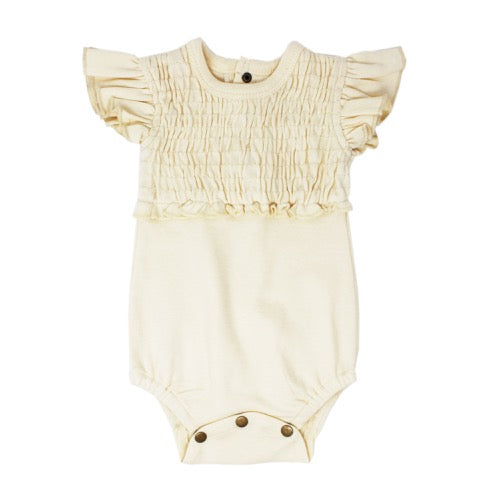 Smocked S/ Sleeve Bodysuits