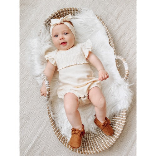 Smocked S/ Sleeve Bodysuits