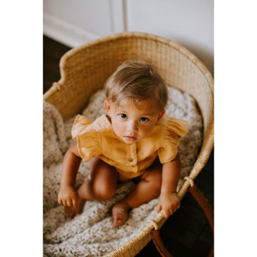 Muslin Ruffle Bodysuit