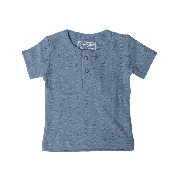 Pointelle Henley Tee