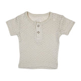 Pointelle Henley Tee