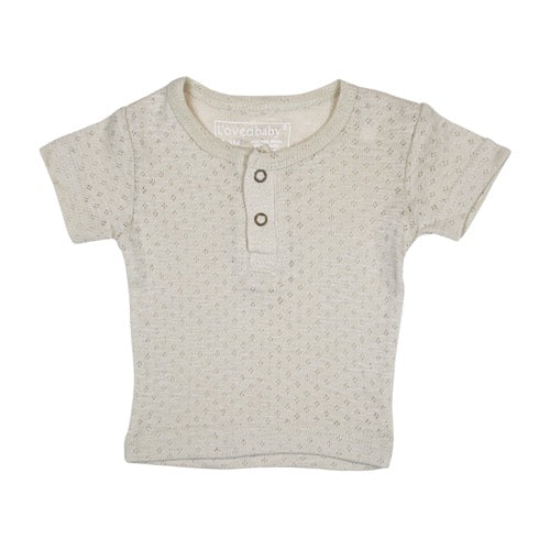 Pointelle Henley Tee